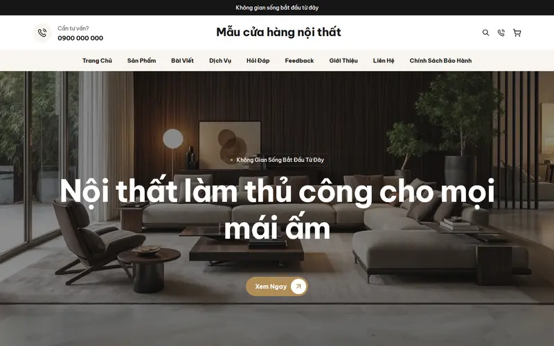 Xem thử Mẫu cửa hàng nội thất