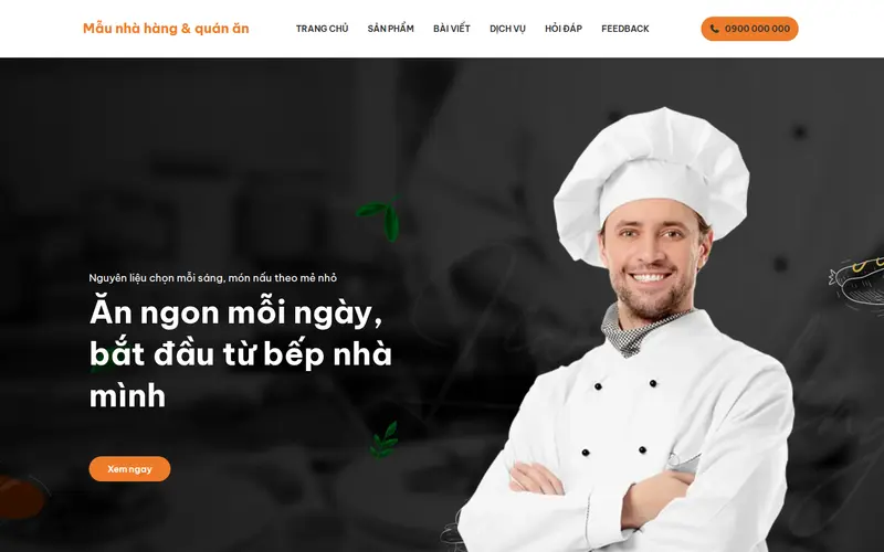 Xem thử Mẫu nhà hàng & quán ăn