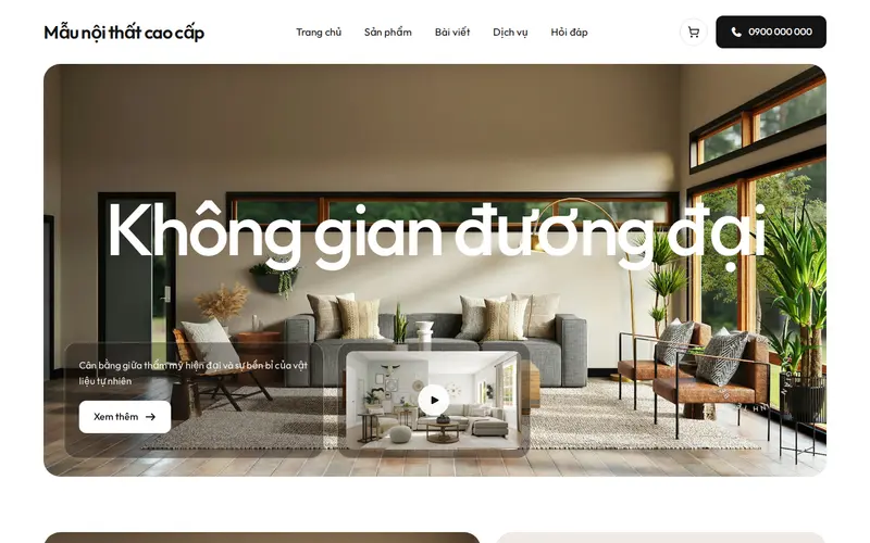 Xem thử Mẫu nội thất cao cấp