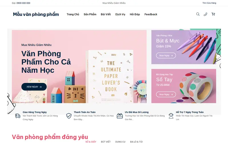 Xem thử Mẫu văn phòng phẩm