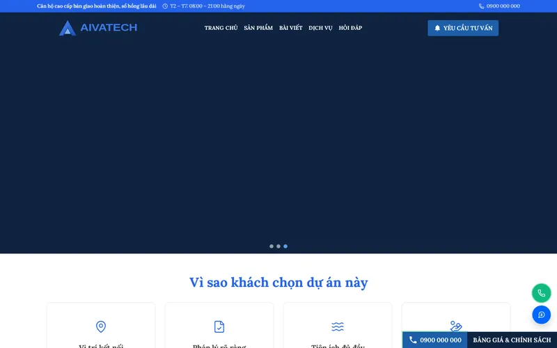Xem thử AIVA0026 - Website bất động sản