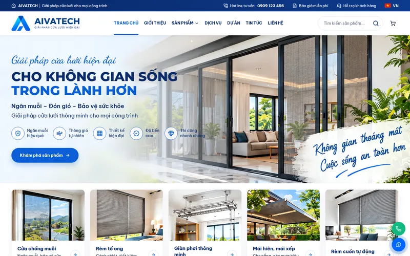 Xem thử AIVA0059 - Website cửa lưới chống muỗi & rèm