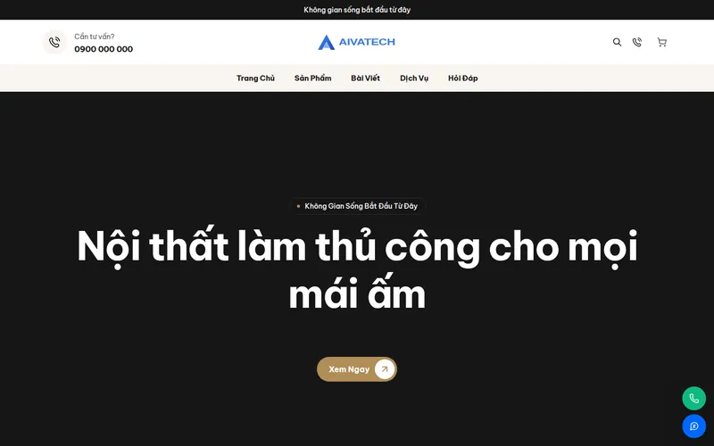 Xem thử AIVA0006 - Website cửa hàng nội thất