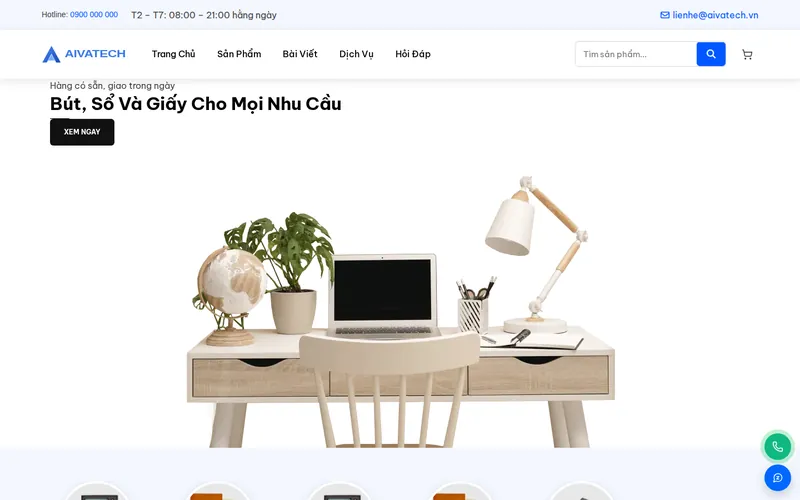 Xem thử AIVA0011 - Website cửa hàng bán lẻ