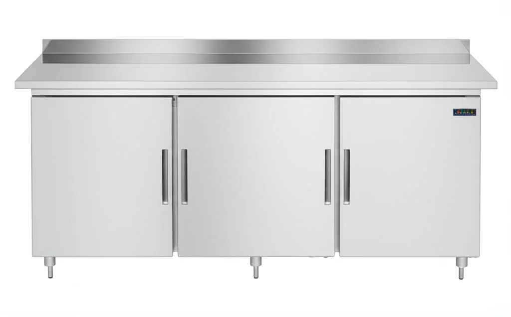 Bàn Bếp Inox Có Tủ 1.8m