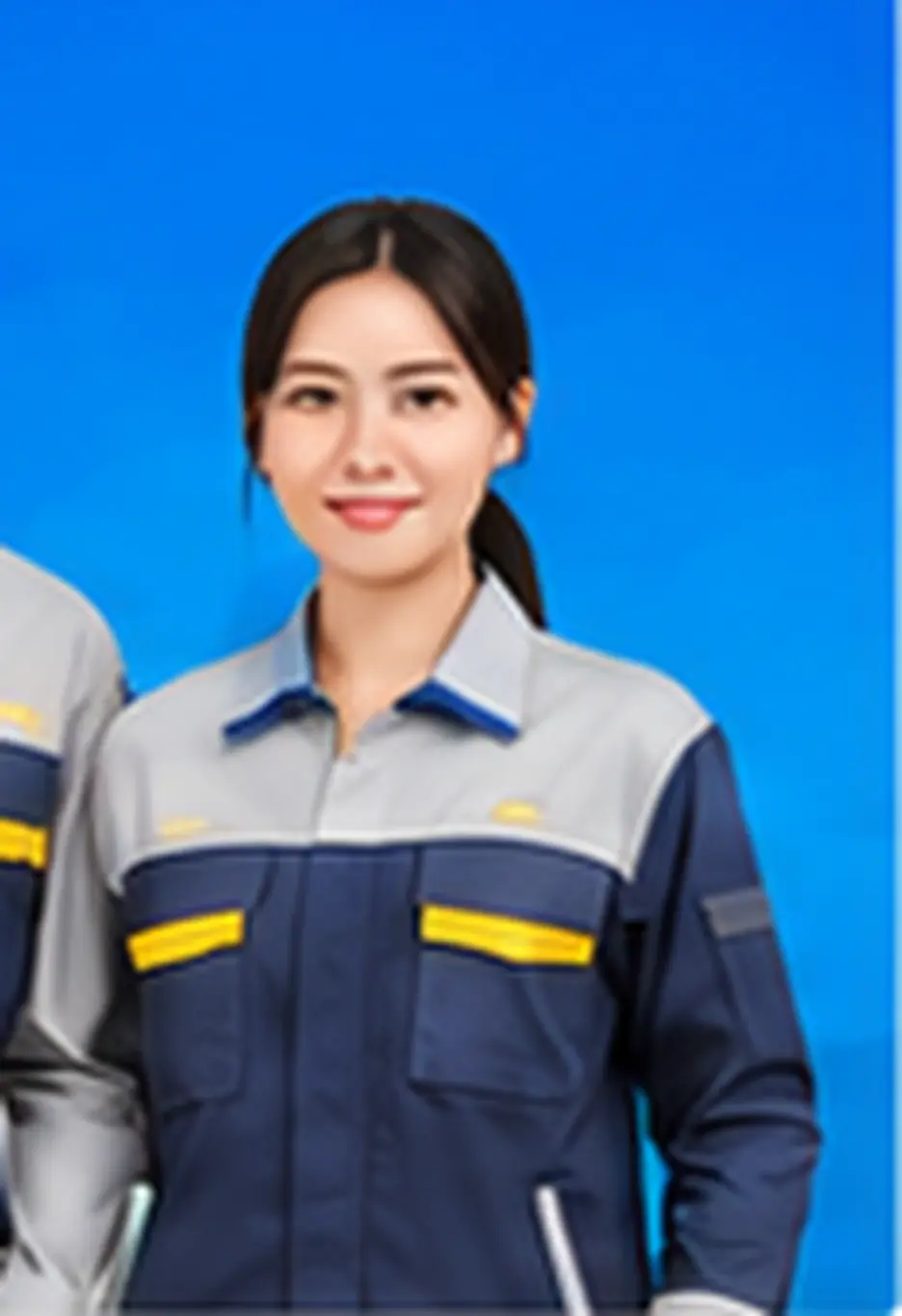 Bộ quần áo bảo hộ kaki phối phản quang