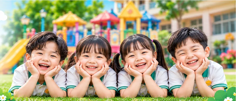 Các bé vui chơi trên sân cỏ