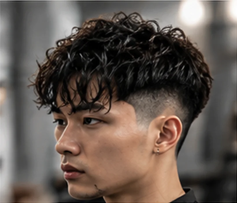 Kiểu Textured Crop phần mái xoăn nhẹ
