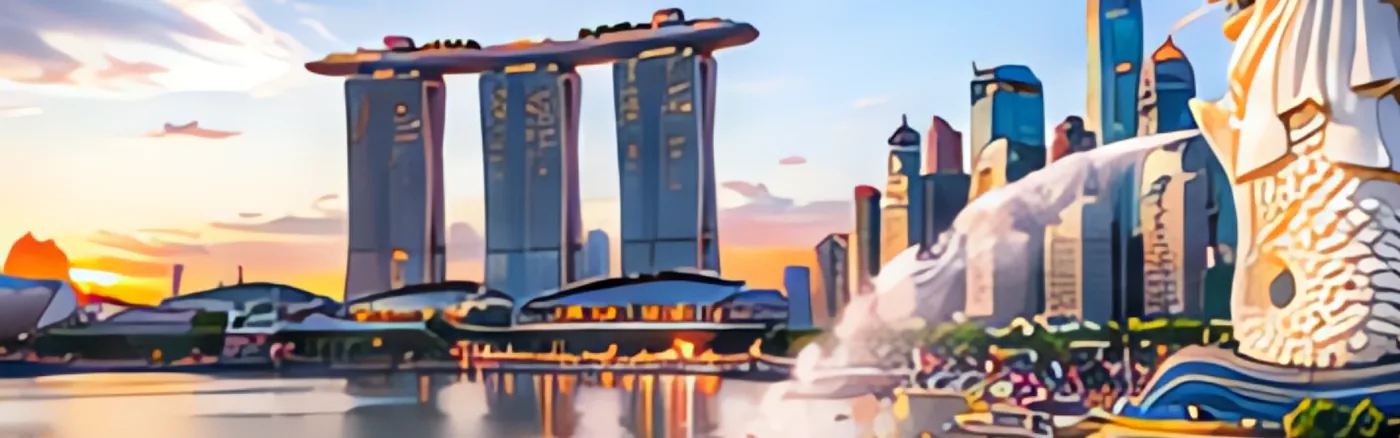 Vịnh Marina Bay lúc lên đèn — đi bộ từ Merlion Park sang Gardens by the Bay chỉ khoảng 20 phút