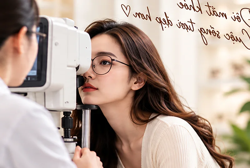 Thăm khám khúc xạ tại cửa hàng