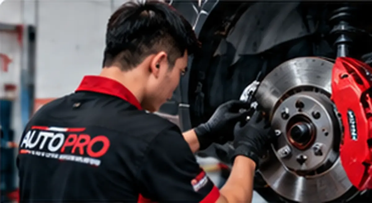 Đo độ dày má phanh và kiểm tra bề mặt đĩa phanh trong lúc tháo bánh
