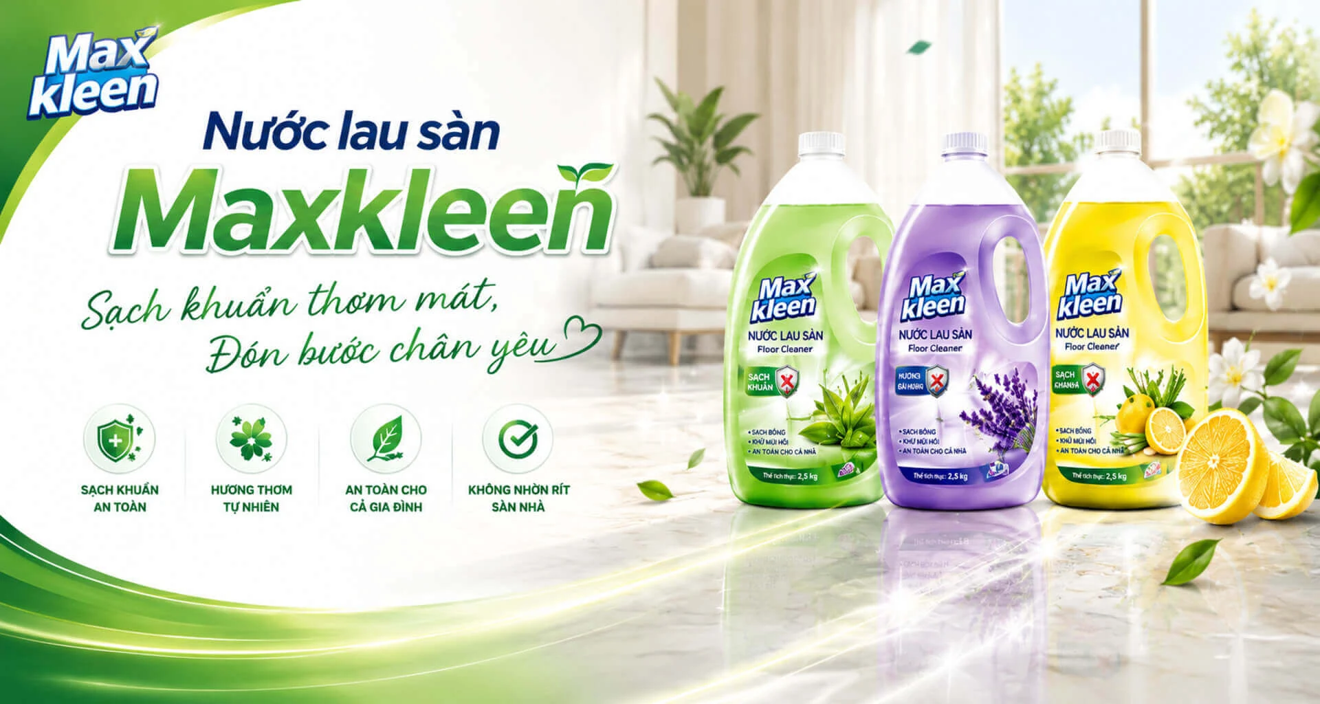 Giảm đến 20% cho tất cả nước lau sàn